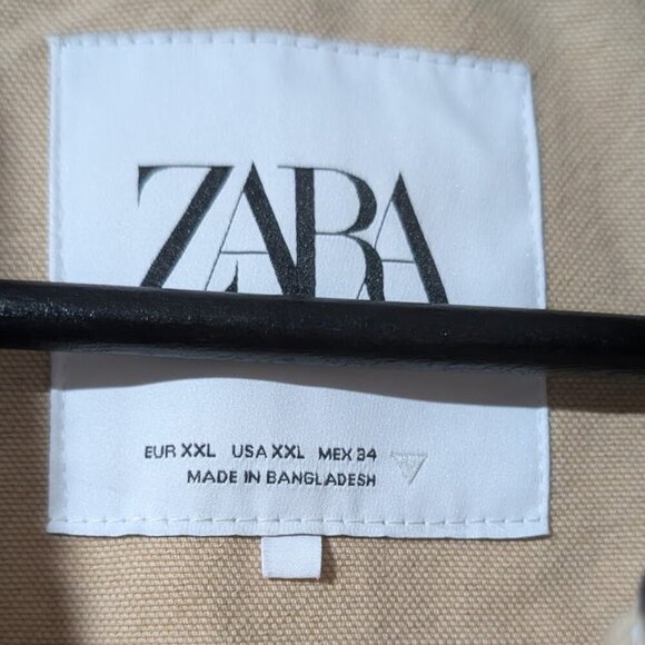 NEW Zara | Contrast Cropped Barn Jacket - Picture 7 of 12